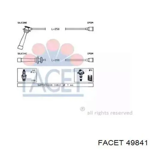 Высоковольтные провода 49841 Facet