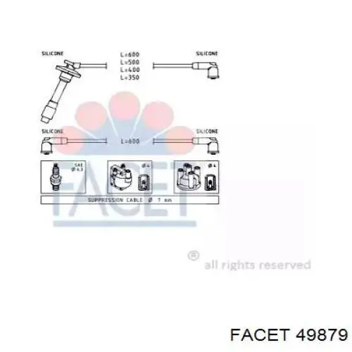 Высоковольтные провода 49879 Facet