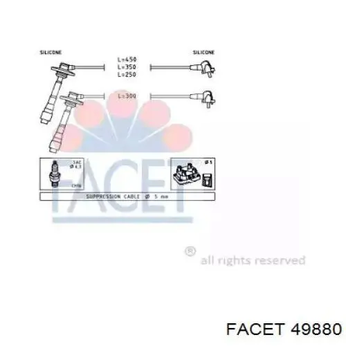 Высоковольтные провода 49880 Facet