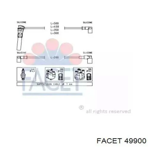 Высоковольтные провода 49900 Facet