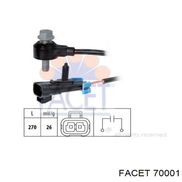 Купить 70001 Facet Датчик давления масла