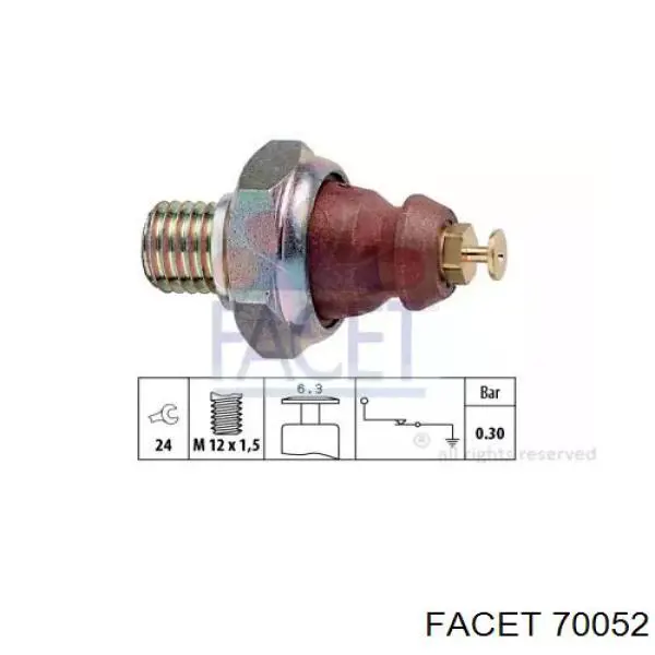 Intermotor 50730 Oil Pressure Switch 