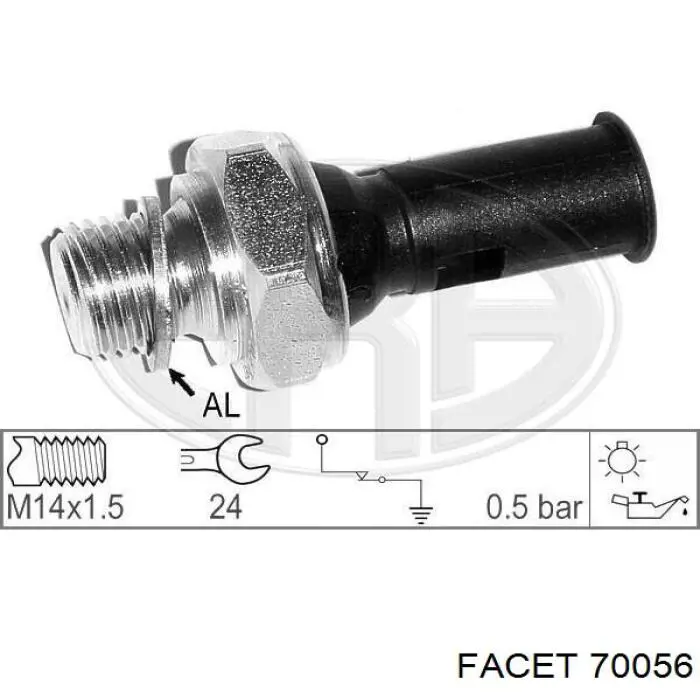 Манометры (указатель давления масла) Facet 70056 цена, от 6.12 USD