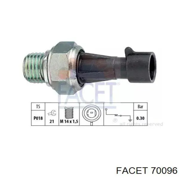 Датчик тиску масла 70096 Facet