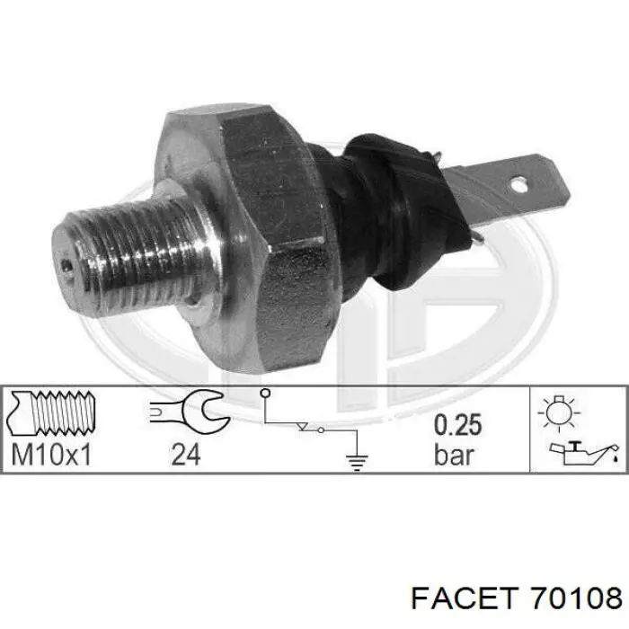 Датчик тиску масла 70108 Facet