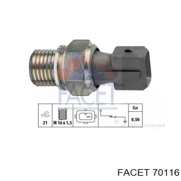 Датчик давления масла 70116 Facet
