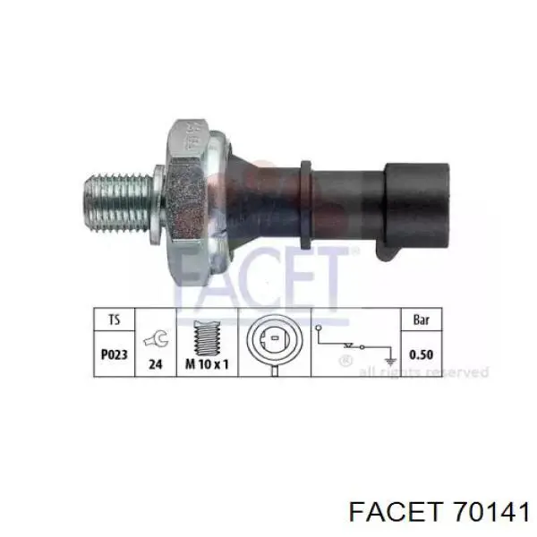 Купить 70141 Facet Датчик давления масла