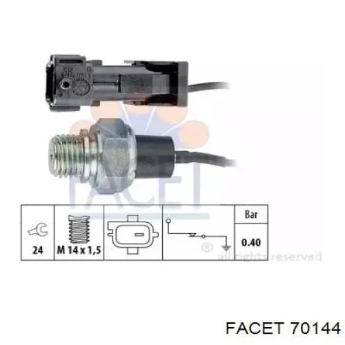 Датчик давления масла 70144 Facet