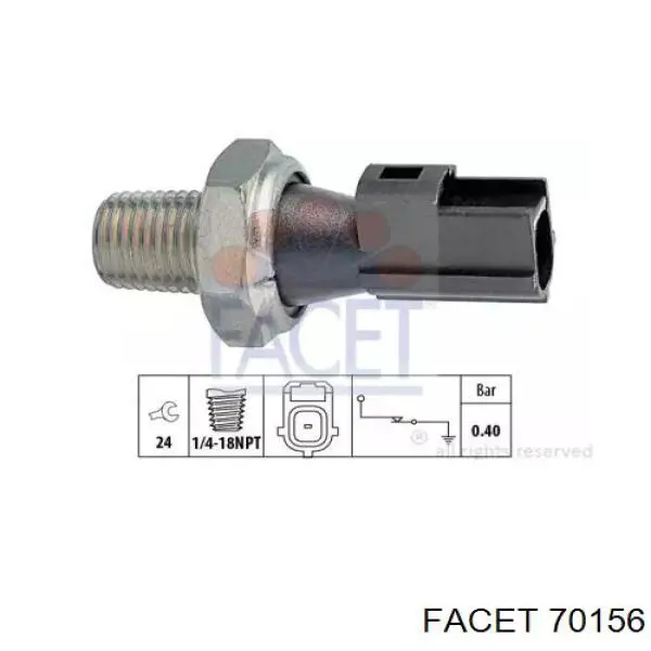 Датчик давления масла 70156 Facet