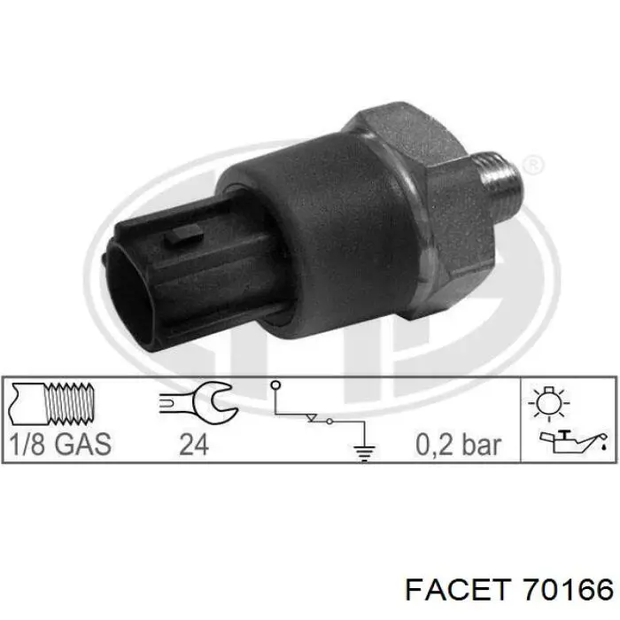 Манометры (указатель давления масла) Facet 70166 цена, от 8.99 USD