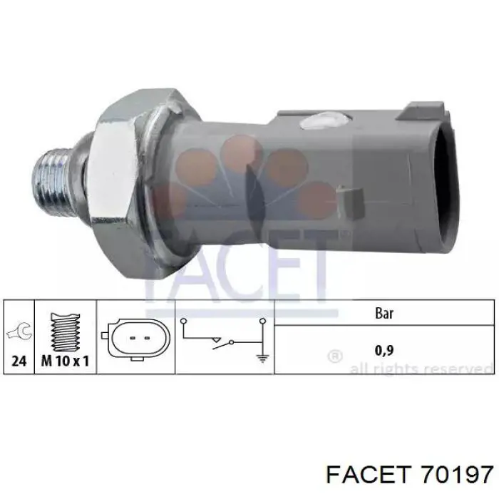 99191793101 Vika sensor de pressão de óleo