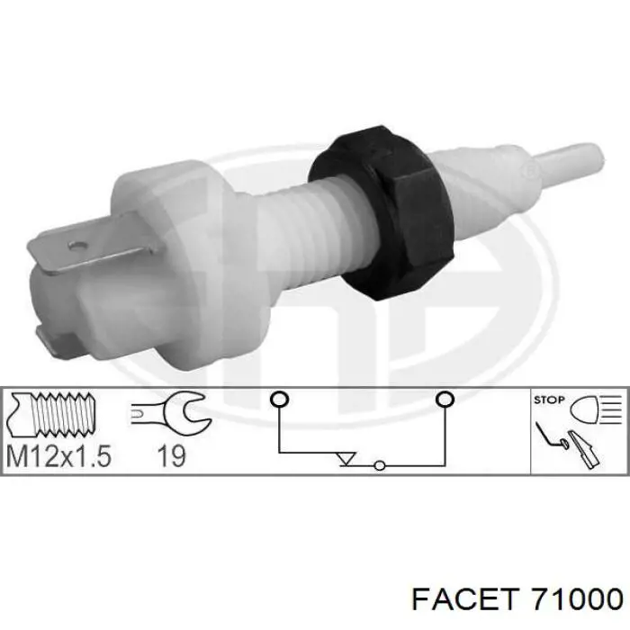 Датчик включення стопсигналу 71000 Facet