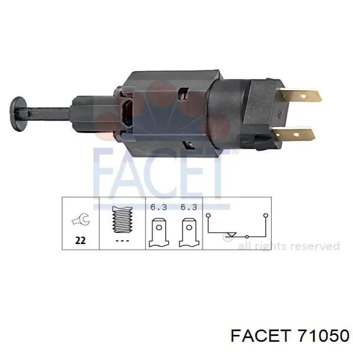 Interruptor Luz De Freno 71050 Facet