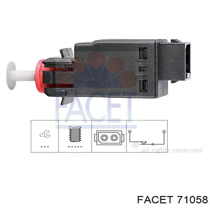 Interruptor Luz De Freno 71058 Facet