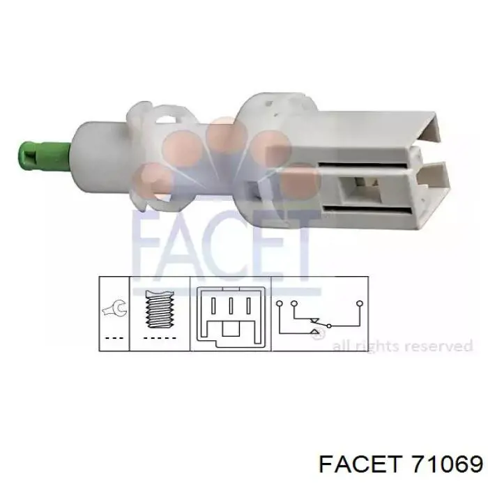 7.1069 Facet датчик включения стопсигнала