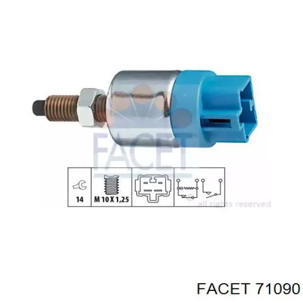 Interruptor Luz De Freno 71090 Facet