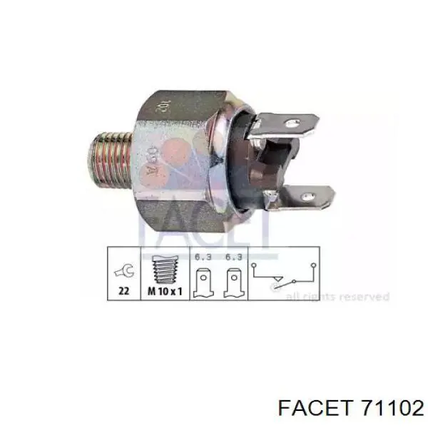 Датчик стоп сигнала 71102 Facet