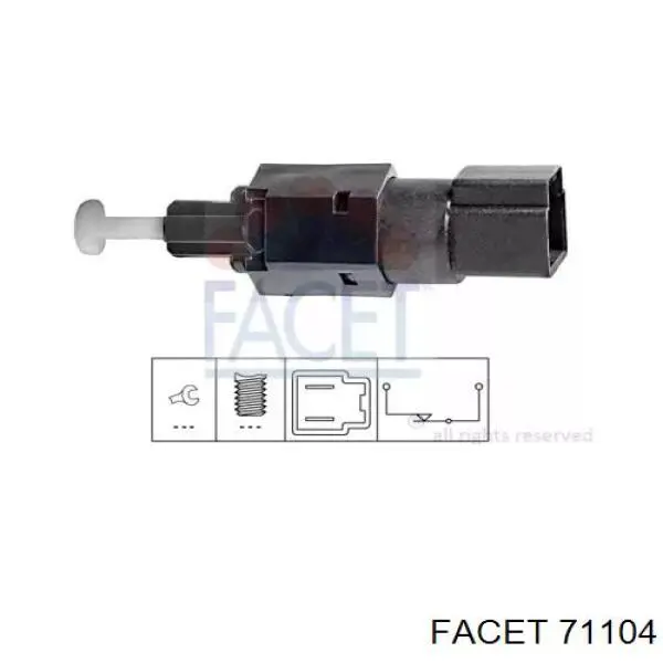 Датчик включения стопсигнала 71104 Facet