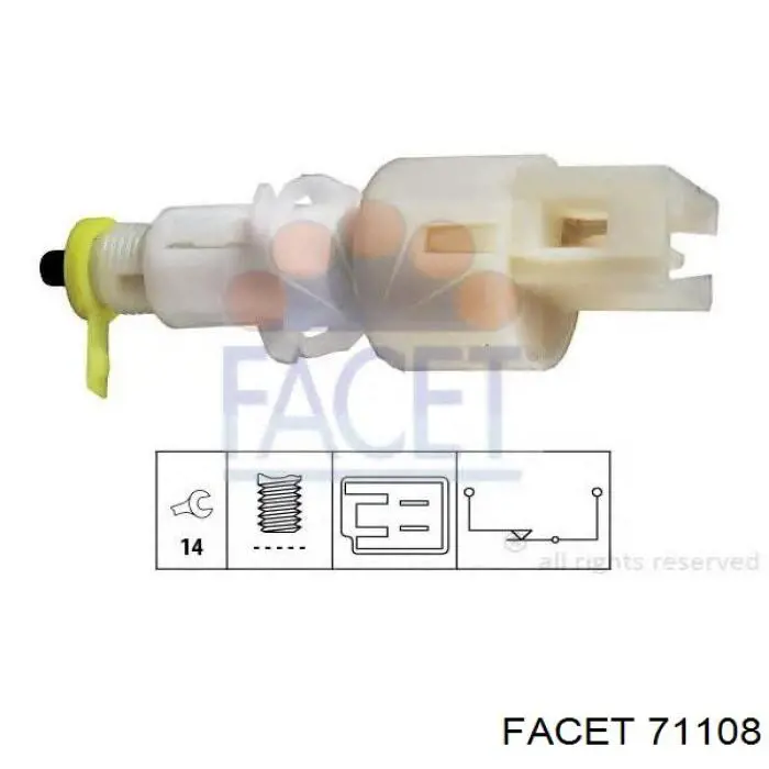 71108 Facet Датчик тормоза