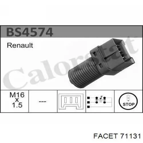 Купить 7700849824 Renault (RVI) Лягушка стоп сигнала