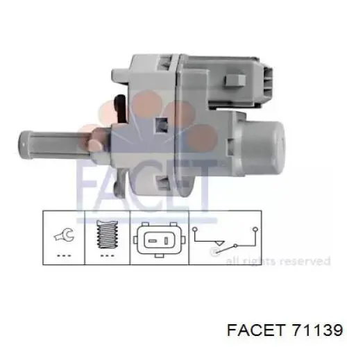 Датчик включения стопсигнала 71139 Facet