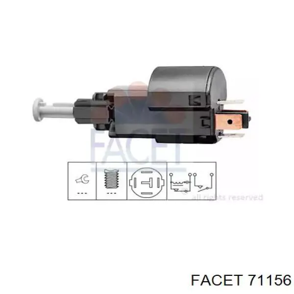 Купить 71156 Facet Лягушка стоп сигнала