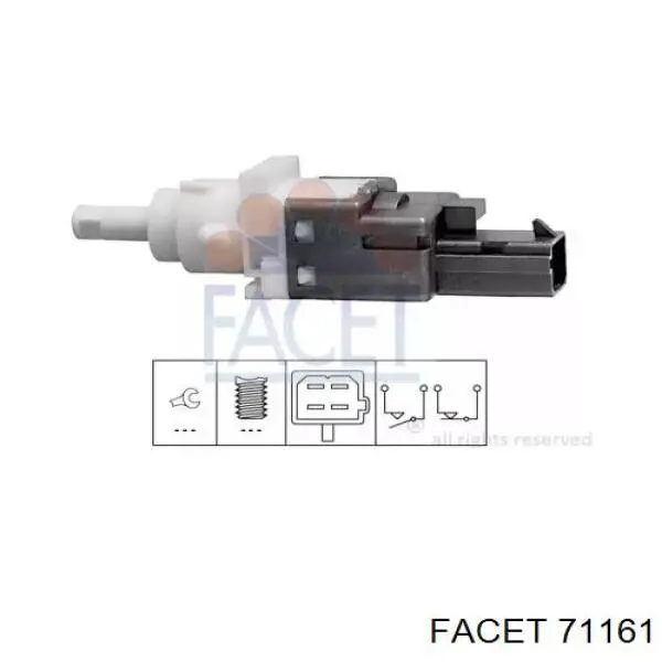 Interruptor luces de freno 71161 Facet