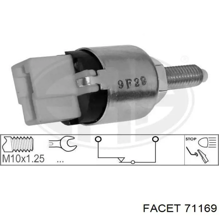 Interruptor Luz De Freno 71169 Facet