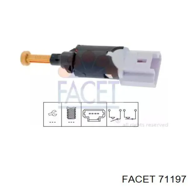 Датчик стоп сигнала 71197 Facet