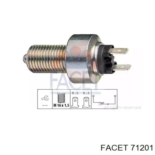 Датчик включения стопсигнала 71201 Facet