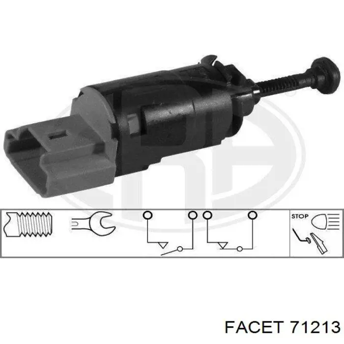 Interruptor Luz De Freno 71213 Facet