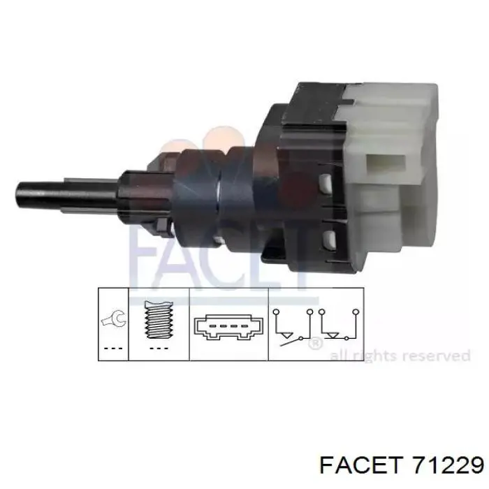 Interruptor Luz De Freno 71229 Facet