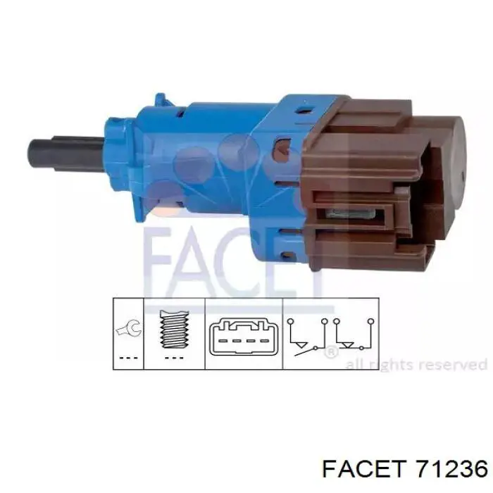 Датчик включения сцепления 71236 Facet