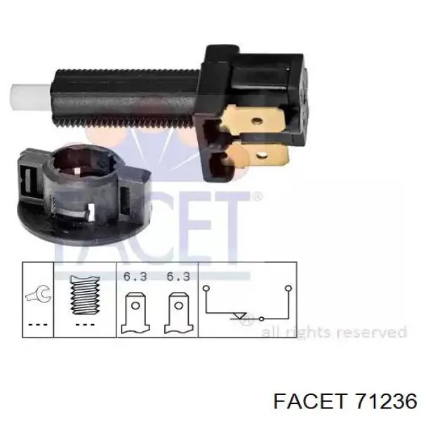 Купить 71236 Facet Датчик включения сцепления