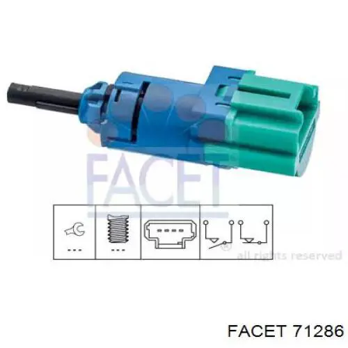 7.1286 Facet sensor de ativação do sinal de parada