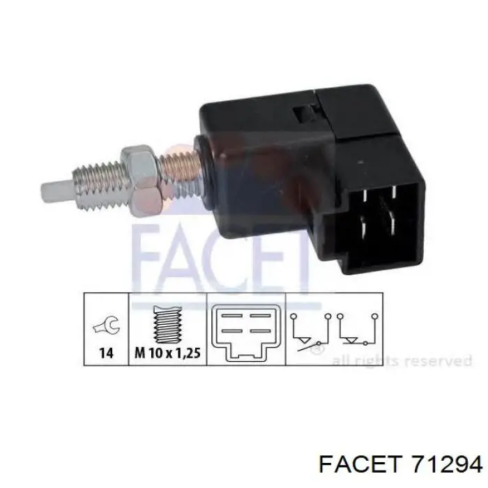 Interruptor Luz De Freno 71294 Facet