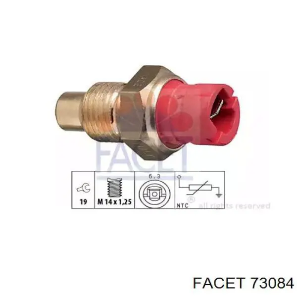 Датчик температуры охлаждающей жидкости 0007588883 Fiat/Alfa/Lancia