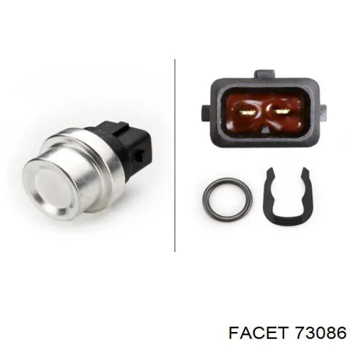 Датчик указателя температуры охлаждающей жидкости Facet 73086 цена, от 5.39 USD