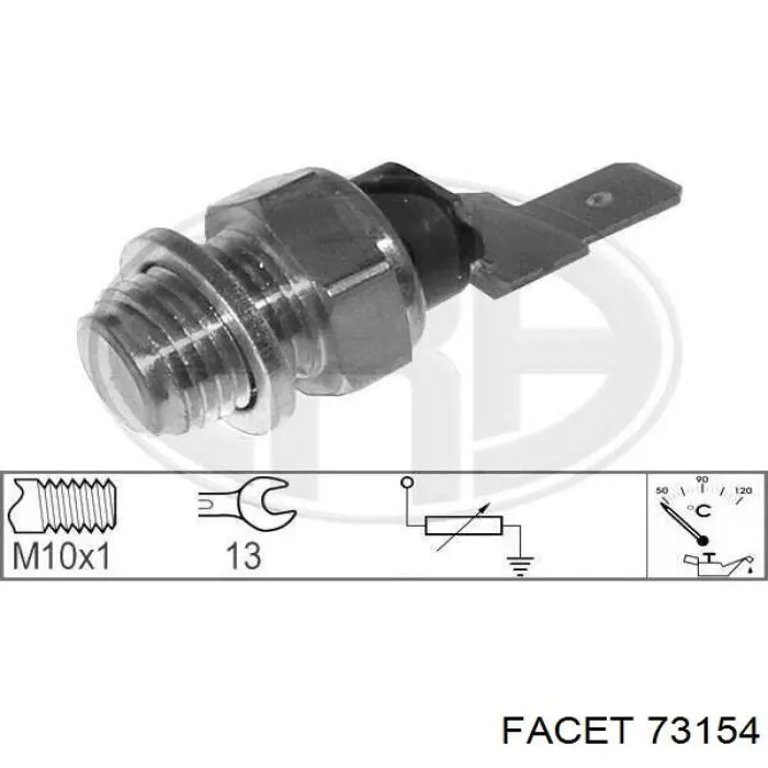 Датчик температури масла двигуна 73154 Facet