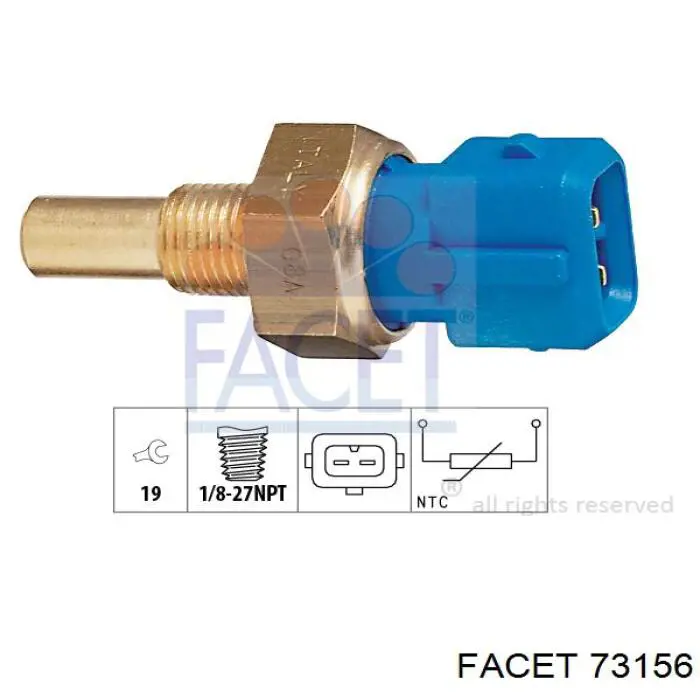 Sensor temperatura 73156 Facet