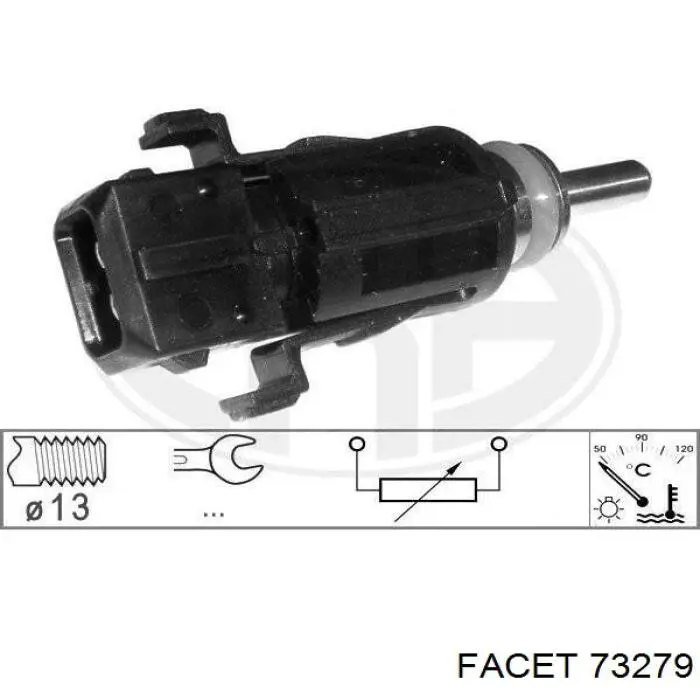 Датчик указателя температуры охлаждающей жидкости Facet 73279 цена, от 7.00 USD