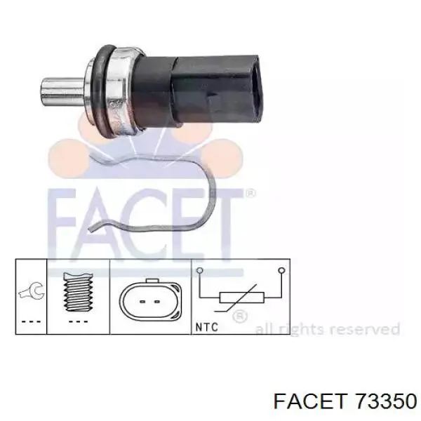 Купить 73350 Facet Датчик температуры топлива