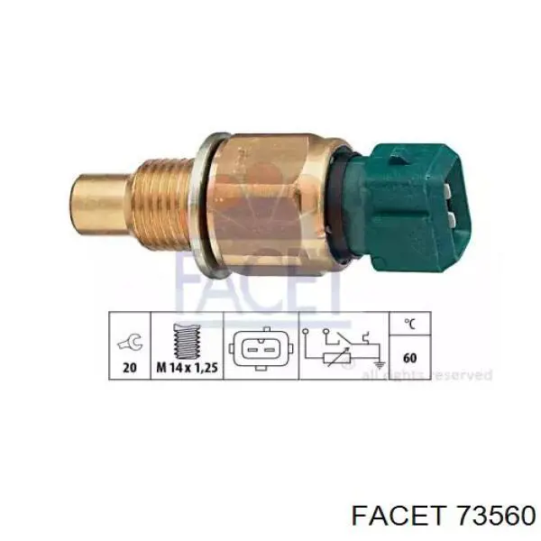 Датчик температуры охлаждающей жидкости ST217 Beru