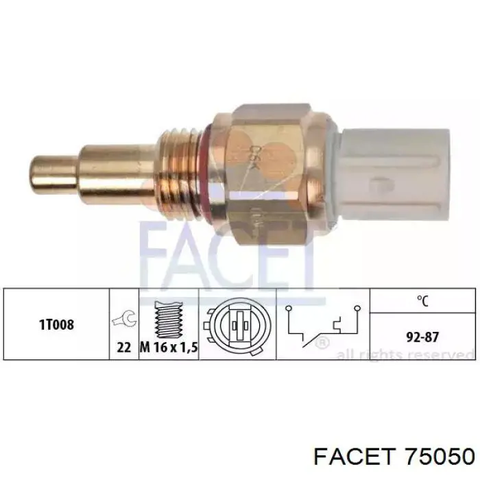 TS187 Standard датчик температуры охлаждающей жидкости (включения вентилятора радиатора)