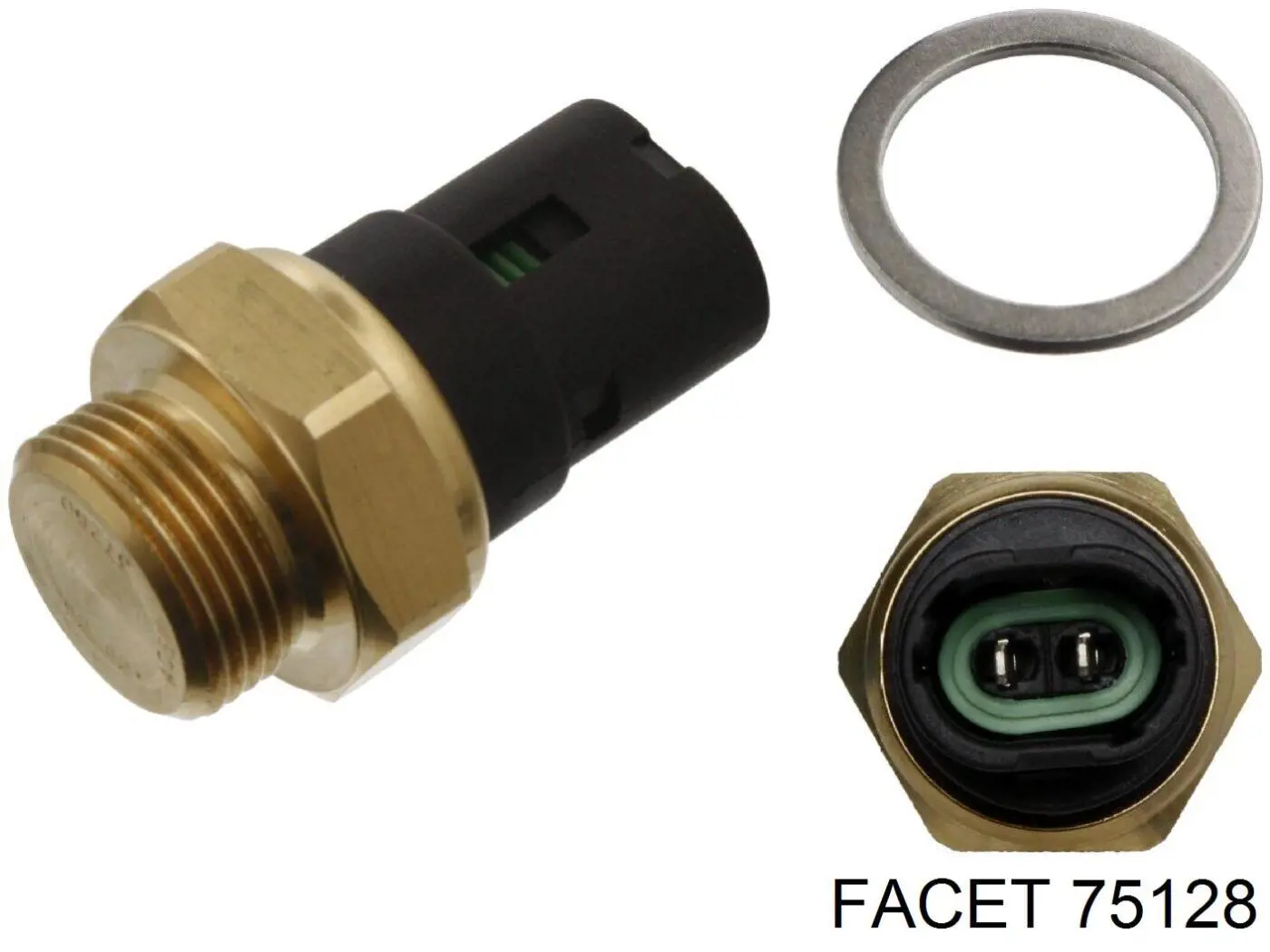 Sensor, temperatura del refrigerante (encendido el ventilador del radiador) 75128 Facet