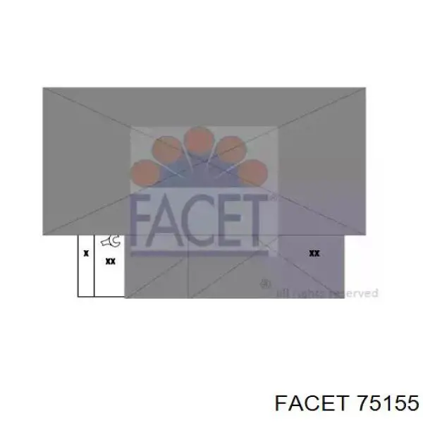 Датчик включения вентилятора радиатора 75155 Facet