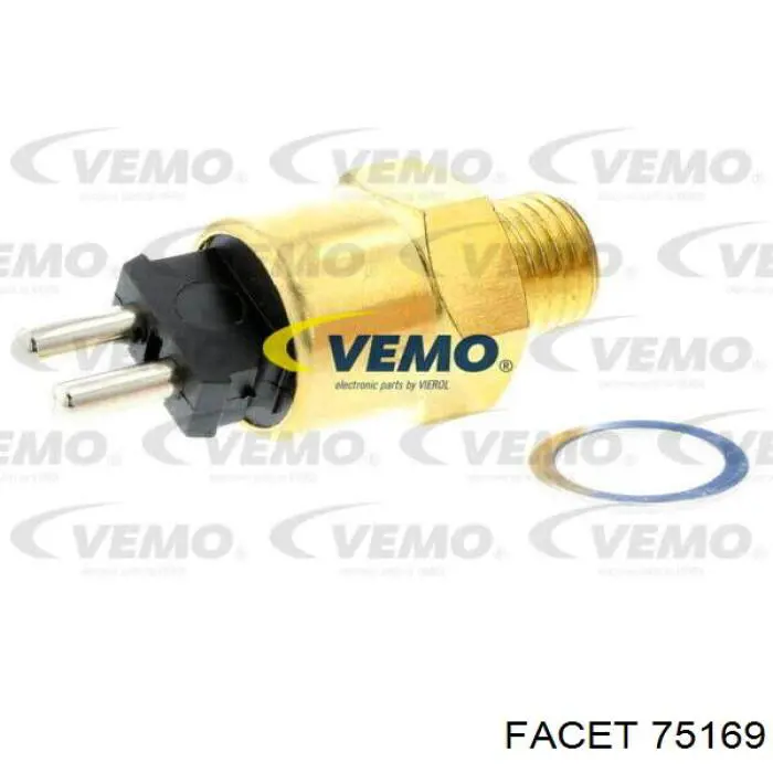 Compre 75169 Facet Sensor de temperatura do fluido de esfriamento (de ativação de ventilador do radiador)