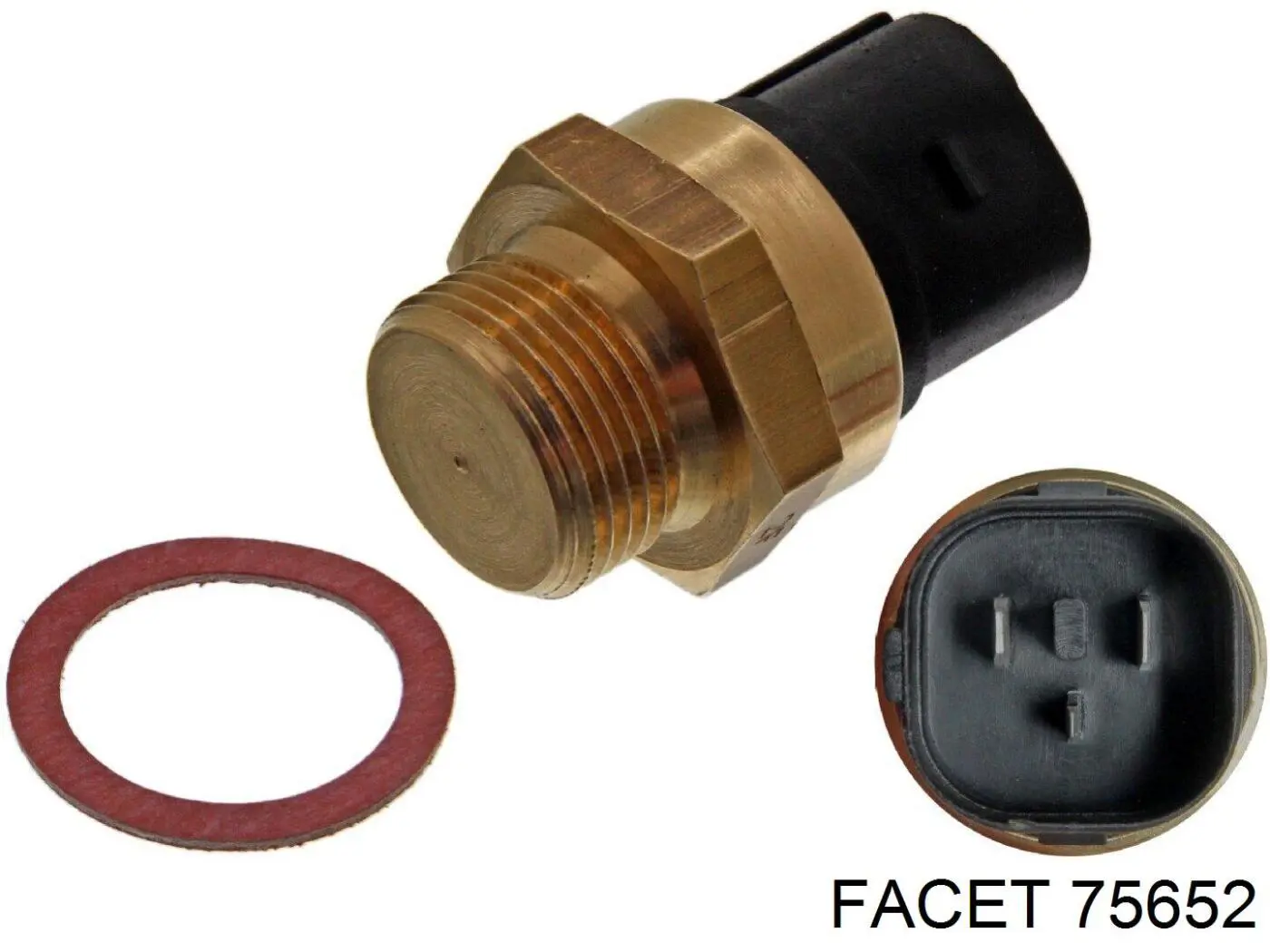 Sensor, temperatura del refrigerante (encendido el ventilador del radiador) 75652 Facet