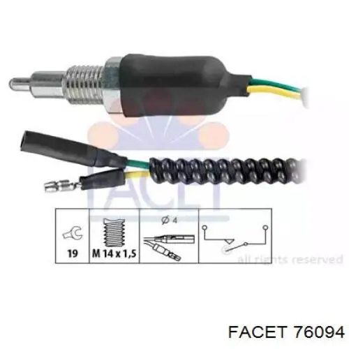 Датчик заднего хода 76094 Facet