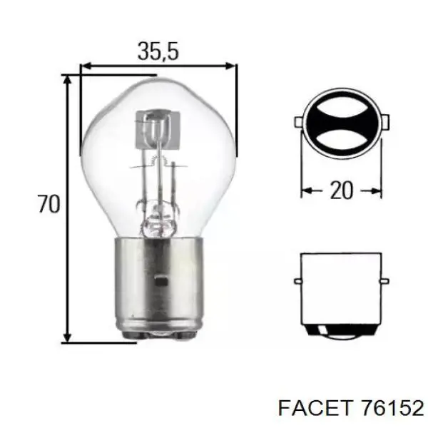 Включатель фонарей заднего хода Facet 76152 цена, от 8.79 USD